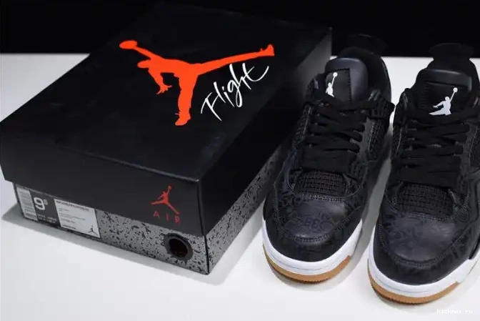 Cheap Kickmax 4 Air CI1184-001 Laser Black Jordan Retro 0510